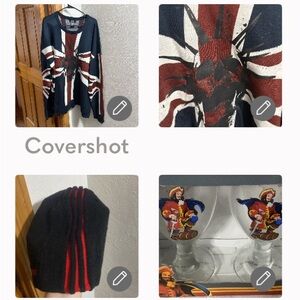 Social Collision☠️Sweater 3X+Captain Morgan Gobblets PIRATE 7.5x3”+Cap🏴‍☠️7.5”